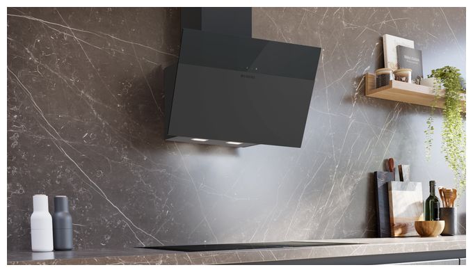 Dunstabzugshaube Wand 60 cm Abluft/Umluft (Schwarz) iQ300 LC65KDFDK 