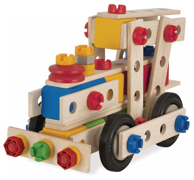  Constructor Große Lok Bauset (Mehrfarbig) 