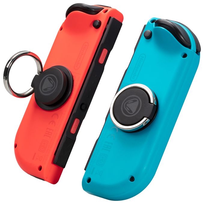 Steuerungsgrip  Ring:Grip Fingerhalterung Joy-Con (Schwarz, Silber) 