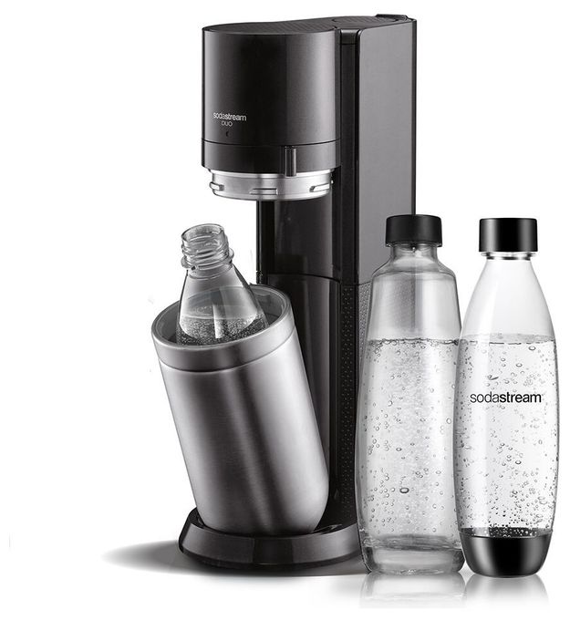 Wassersprudler  Duo (Schwarz, Edelstahl) 
