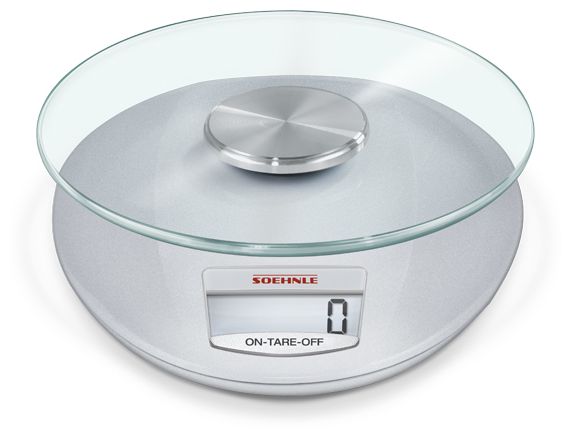 Elektronische Küchenwaage bis 5 kg Genauigkeit 1 g  65856 Roma (Silber) 