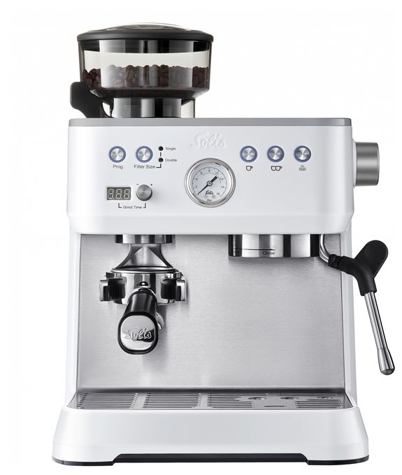 Siebträger Kaffeemaschine 1645 W  1019 Perfetta Grind & Infuse (Weiß) 