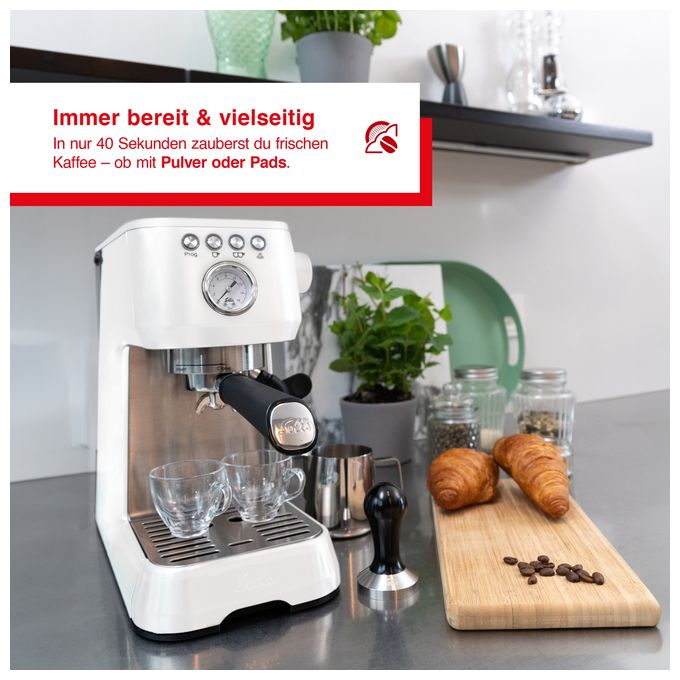 Siebträger Kaffeemaschine 15 bar 1700 W  1170 Barista Perfetta Plus (Weiß) 
