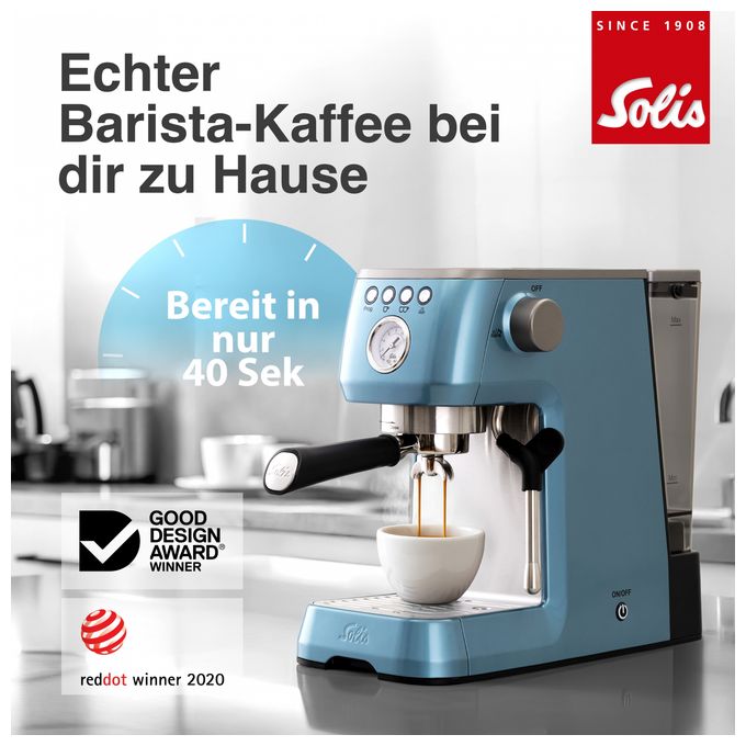 Siebträger Kaffeemaschine 15 bar 1700 W  1170 Barista Perfetta Plus (Blau) 