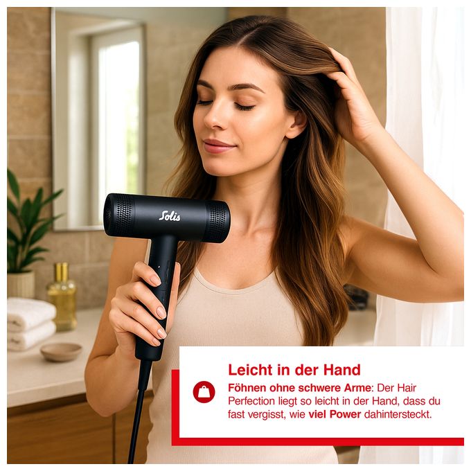 Haartrockner 1600 W  3805 Hair Perfection (Schwarz) 