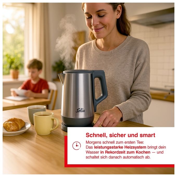 1,7 l Wasserkocher 1800 W  5520 Eco Boil (Grau) 