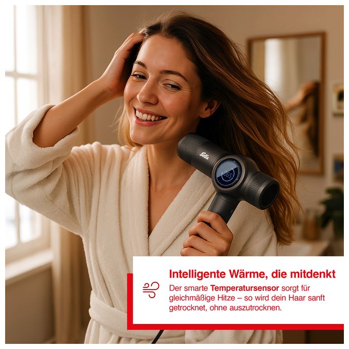 Haartrockner 1600 W  AirVolution 630 Pro (Schwarz) 