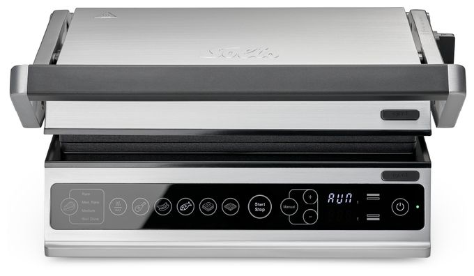 2000 W mit 280 x 250 mm Fläche  Contact Grill Pro (Grau) 