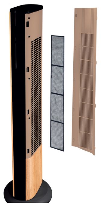 Turmventilator Stand 44,8 dB  Easy Breezy (Schwarz, Holz) 
