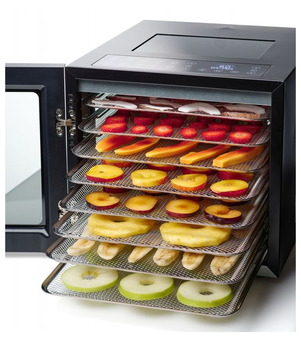 Dörrautomat 850 W 48 h Maximale Timer-Zeit 1 8 Dörrgitter VitaDrey 