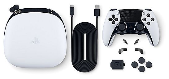 Analog / Digital Gamepad für PlayStation PS5  DualSense Edge Wireless Controller (Schwarz, Weiß) 