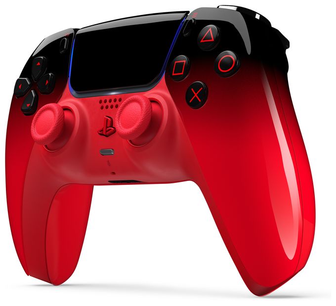 Analog / Digital Gamepad für Android, MAC, PC, PlayStation PS5, iOS  DualSense Wireless Controller (Rot, Schwarz) 