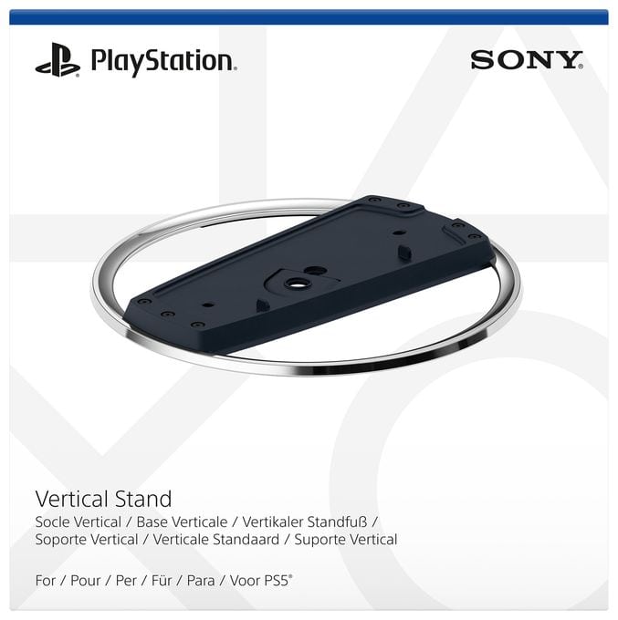 PlayStation 5 Slim PlayStation 5 Slim, PlayStation 5 Slim Digital Edition  Vertical Stand (Schwarz, Chrom) 