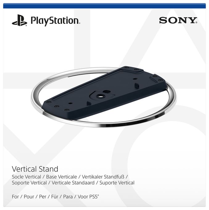 PlayStation 5 Slim PlayStation 5 Slim, PlayStation 5 Slim Digital Edition  Vertical Stand (Schwarz, Chrom) 