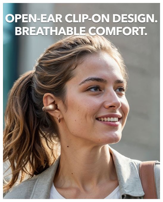 Ohraufliegender Bluetooth Kopfhörer kabellos IPX4  C40i (Bronze) 