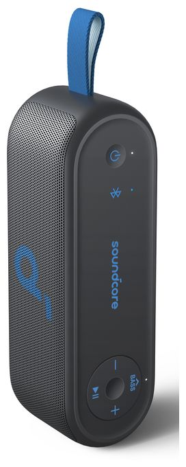 16 W Bluetooth Lautsprecher IPX7 Laufzeit bis 20 h  Select 3 (Grau, Blau) 