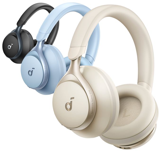 Ohraufliegender Bluetooth Kopfhörer kabelgebunden&kabellos  Space One (Cremefarben) 