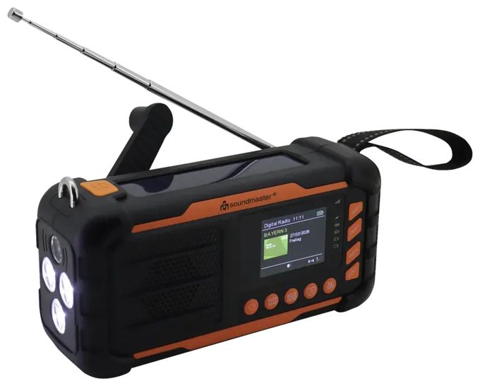 DAB+, FM Radio Tragbar  DAB115SW (Orange, Schwarz) 