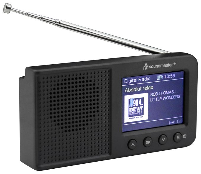 Bluetooth DAB+, FM Radio Tragbar  DAB175SW (Schwarz) 