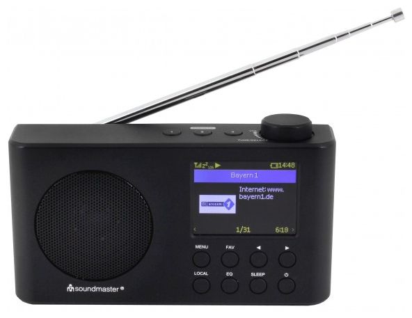 Bluetooth DAB, FM Radio Tragbar  IR6500SW (Schwarz) 