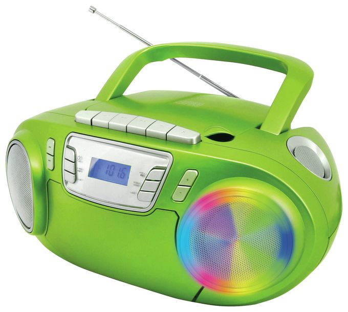CD Payer FM, PLL Radio  SCD5800GR (Grün, Silber) 