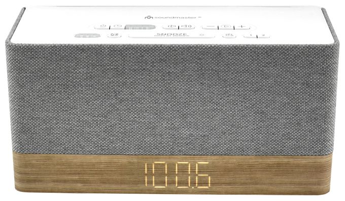 Bluetooth FM, PLL, UKW Radio Uhr  UR630WE (Grau, Weiß) 