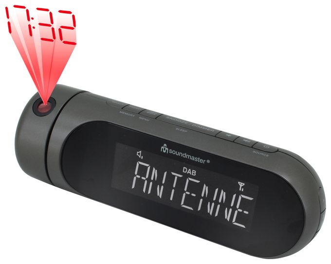 DAB+, FM Radio Uhr  UR6700AN (Schwarz) 