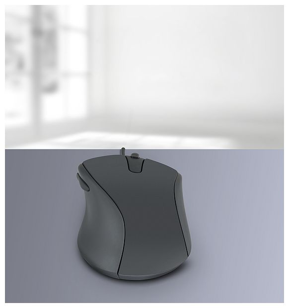 2400 DPI Büro Maus Optisch  Axon (Schwarz) 