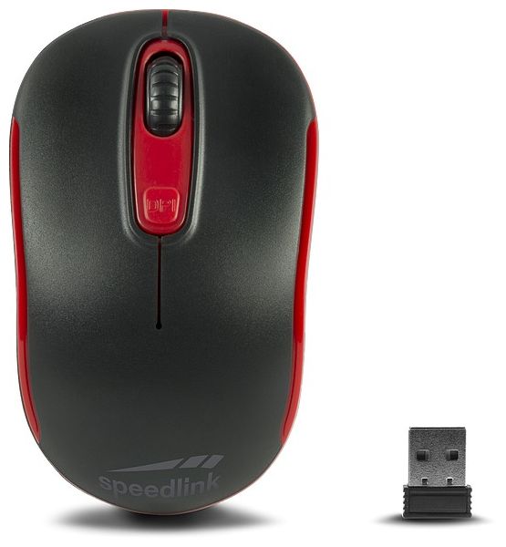 1600 DPI Büro Maus Optisch  Ceptica (Schwarz, Rot) 