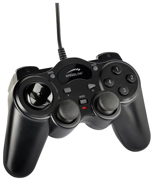 Analog / Digital Gamepad für PC  SL-6515-BK Thunderstrike (Schwarz) 