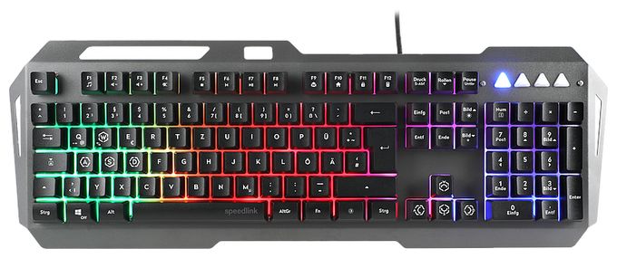 LED Gaming Tastatur USB  SL-670305 (Schwarz) 