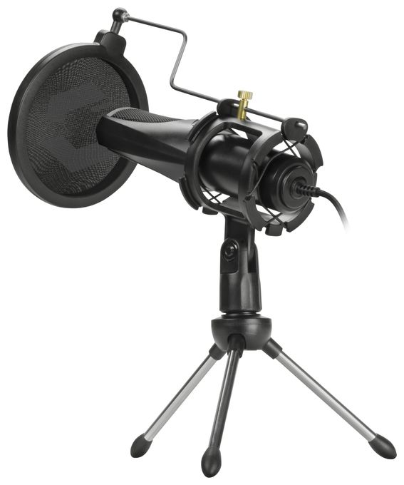 Kabelgebunden Tischmikrofon USB  SL-800012 AUDIS (Schwarz) 