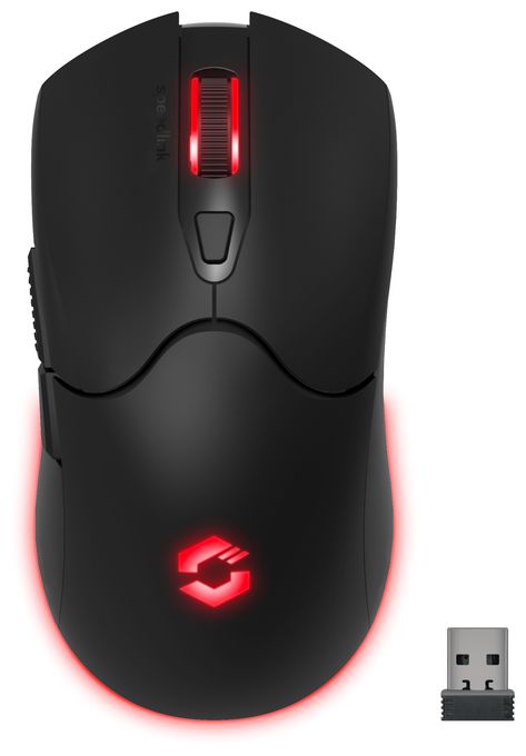4800 DPI Gaming Maus  Velox Wireless (Schwarz) 