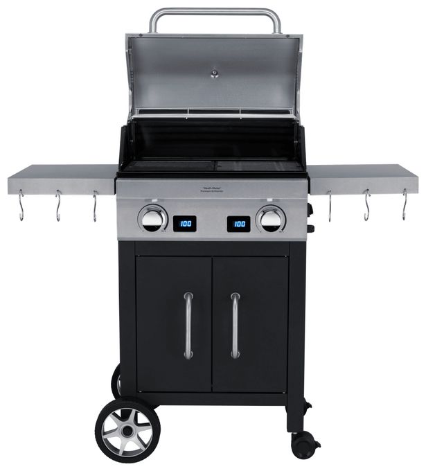 2800 W mit 540 x 320 mm Fläche  VG7000 Devils Choice Grillcenter (Schwarz/Metallisch) 
