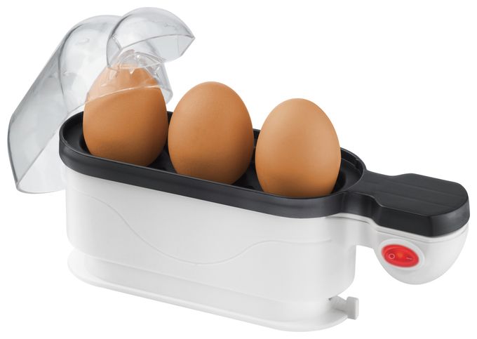 Eierkocher für 3 Eier  EK4 (Schwarz, Weiß) 