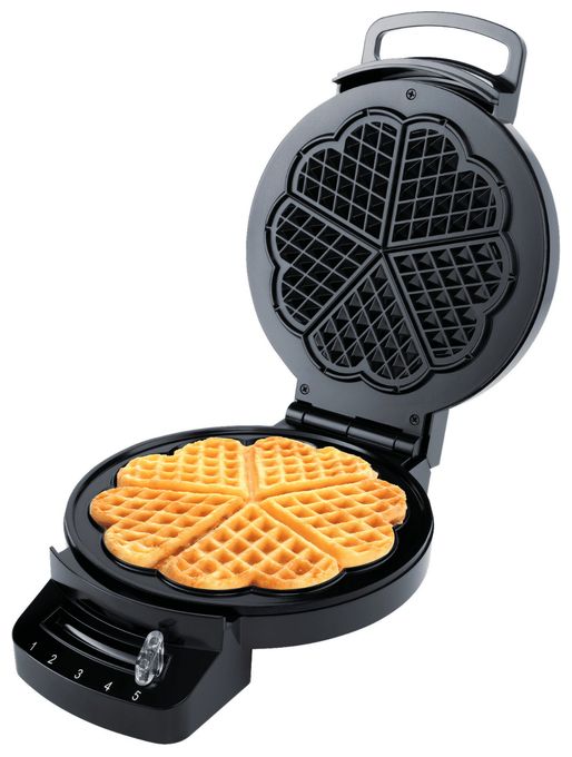 Waffeleisen Herz (Form) für 5 Waffel(n) 1200 W WE1 