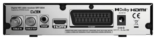 HD-ready Single Kabel-Receiver SRT3034 