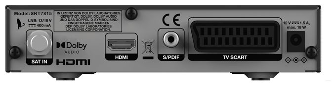 HD-ready Single Sat-Receiver SRT7815 