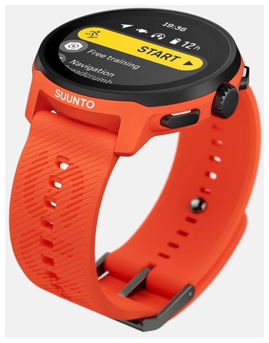 Digital 46 mm Smartwatch Rund 480 h  Run (Schwarz, Orange) 