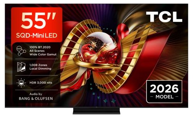 SQD-Mini LED 139,7 cm (55 Zoll) Fernseher 4K Ultra HD VESA 300 x 300 mm 55C89L 