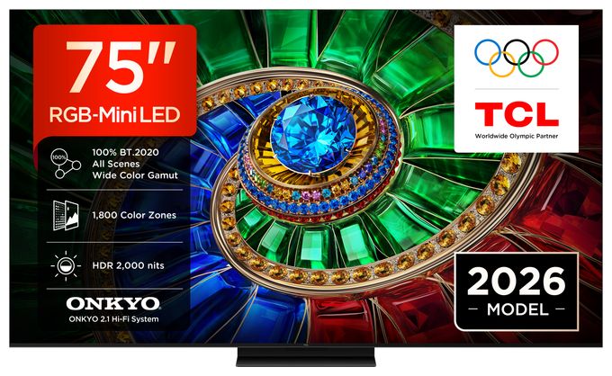 RGB-Mini LED 190,5 cm (75 Zoll) Fernseher 4K Ultra HD VESA 300 x 300 mm 75RM7L 
