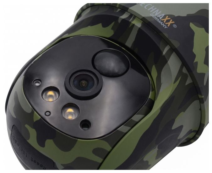 2560 x 1440 Pixel IP-Sicherheitskamera IP65 4G Außen Nachtsicht  TX-290 4G PT Dome mit Solarpanel (Schwarz, Grün) 