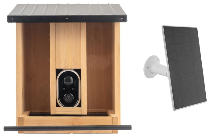  TX-384 WLAN Vogelfutterhaus mit Kamera (Holz) 