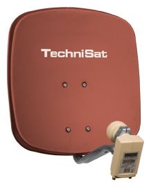 45 cm Aluminium Sat-Spiegel  DigiDish 45 Twin (Rot) 