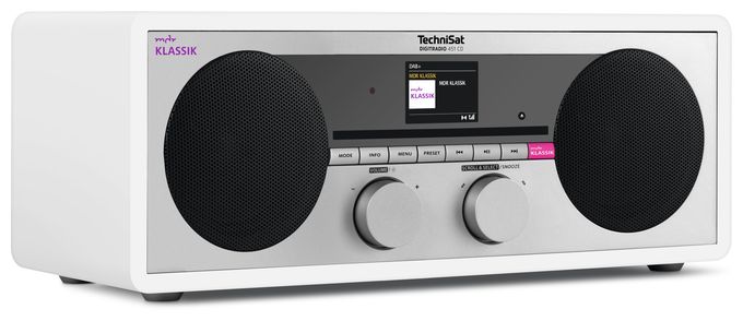 CD Player DAB, DAB+, FM, PLL Radio  DigiRadio 451CD (Weiß) 