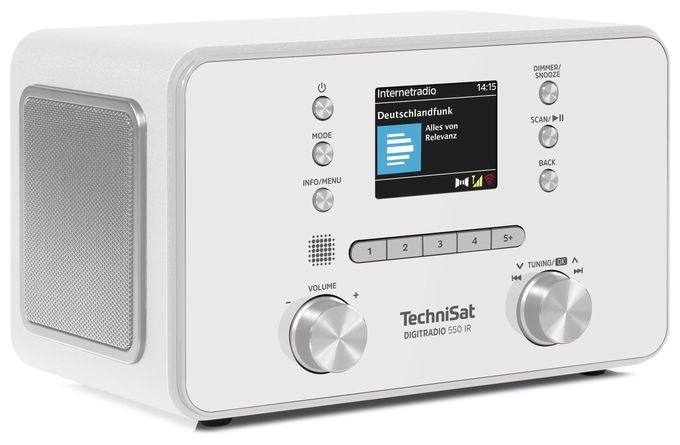 Bluetooth DAB+, FM Radio Persönlich  DigiRradio 550 IR (Weiß) 