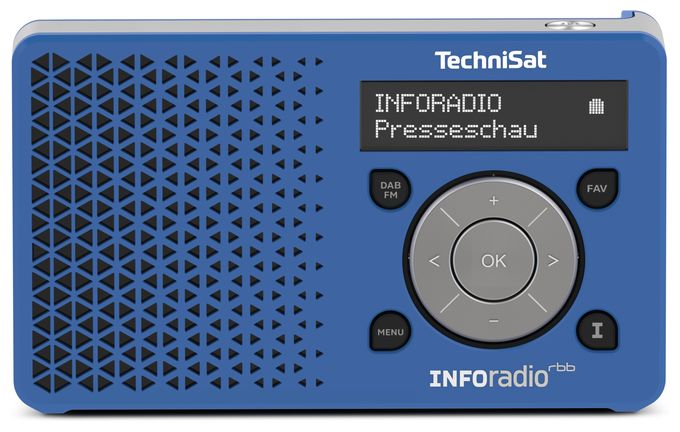 DAB, DAB+, UKW Radio Tragbar  DigitRadio 1 Inforadio (Blau) 