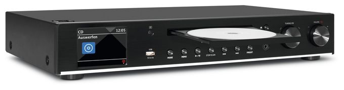 Home-Audio-Minisystem DAB+, FM Bluetooth  DigitRadio 143 CD (Schwarz) 