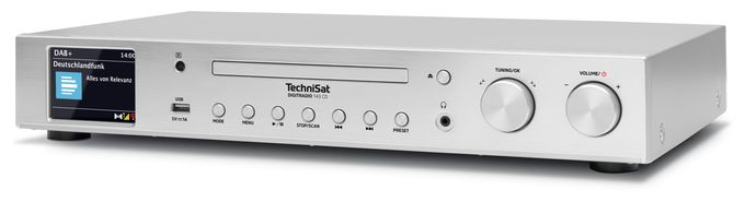 Home-Audio-Minisystem DAB+, FM Bluetooth  DigitRadio 143 CD (V3) (Silber) 