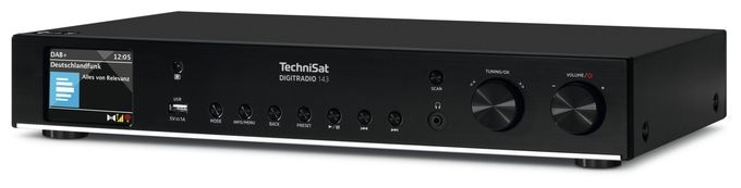 Bluetooth DAB+, FM Radio Internet  DigitRadio 143 (V3) (Schwarz) 